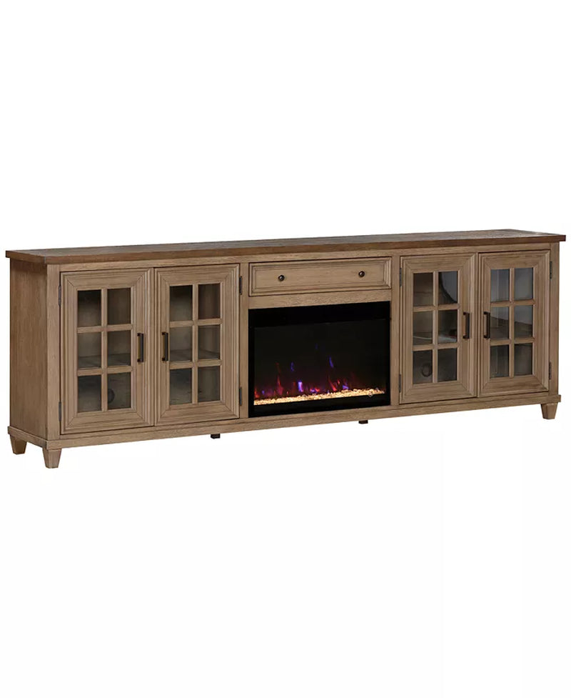 96" Dawnwood 2PC TV Console Set (96" Console and Fireplace)