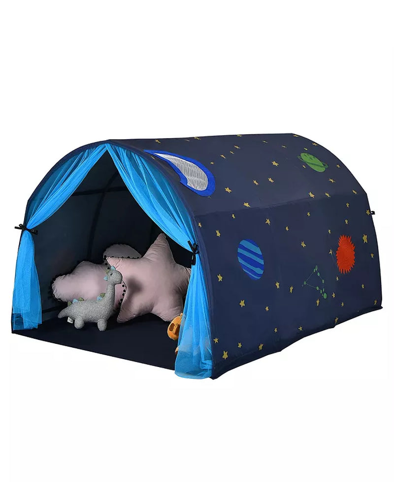 Kids Bed Tent Play Tent Portable Playhouse Twin Sleeping W/Carry Bag