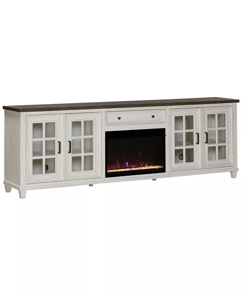 96" Dawnwood 2PC TV Console Set (96" Console and Fireplace)