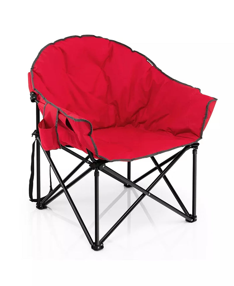 Folding Camping Moon Padded Chair with Carry Bag