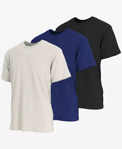 Men'S Short Sleeve Crew Neck Classic T-Shirt, Pack of 3