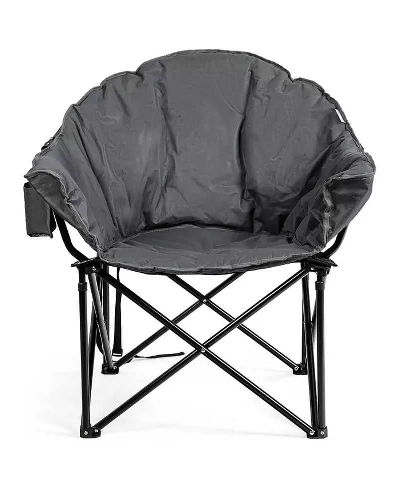 Folding Camping Moon Padded Chair with Carry Bag