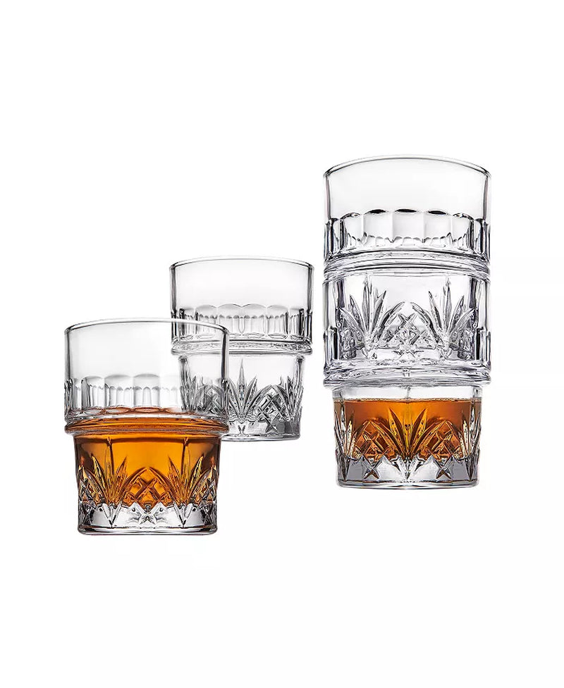 Dublin Stackable Double Old Fashioned Glass, Set of 4