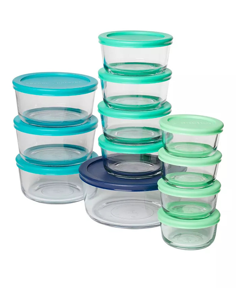 24-Piece Food Storage Set with Snugfit Lids